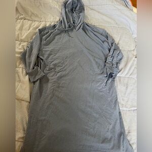 Old Navy Blue Gray hoodie dress XL